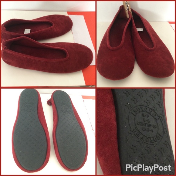 Nordstrom Intimates Long Red Velvet & Silk Robe. Lingerie & Ballerina Sleepers. - Picture 4 of 16